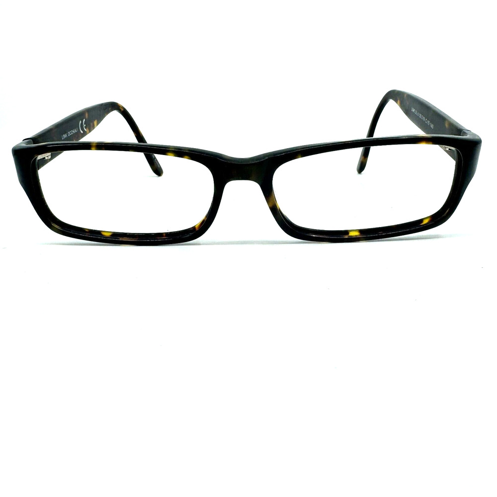 Link Occhiali Black Tortoise Eyeglasses Frames Link 3133 55-16-140 H12076‎